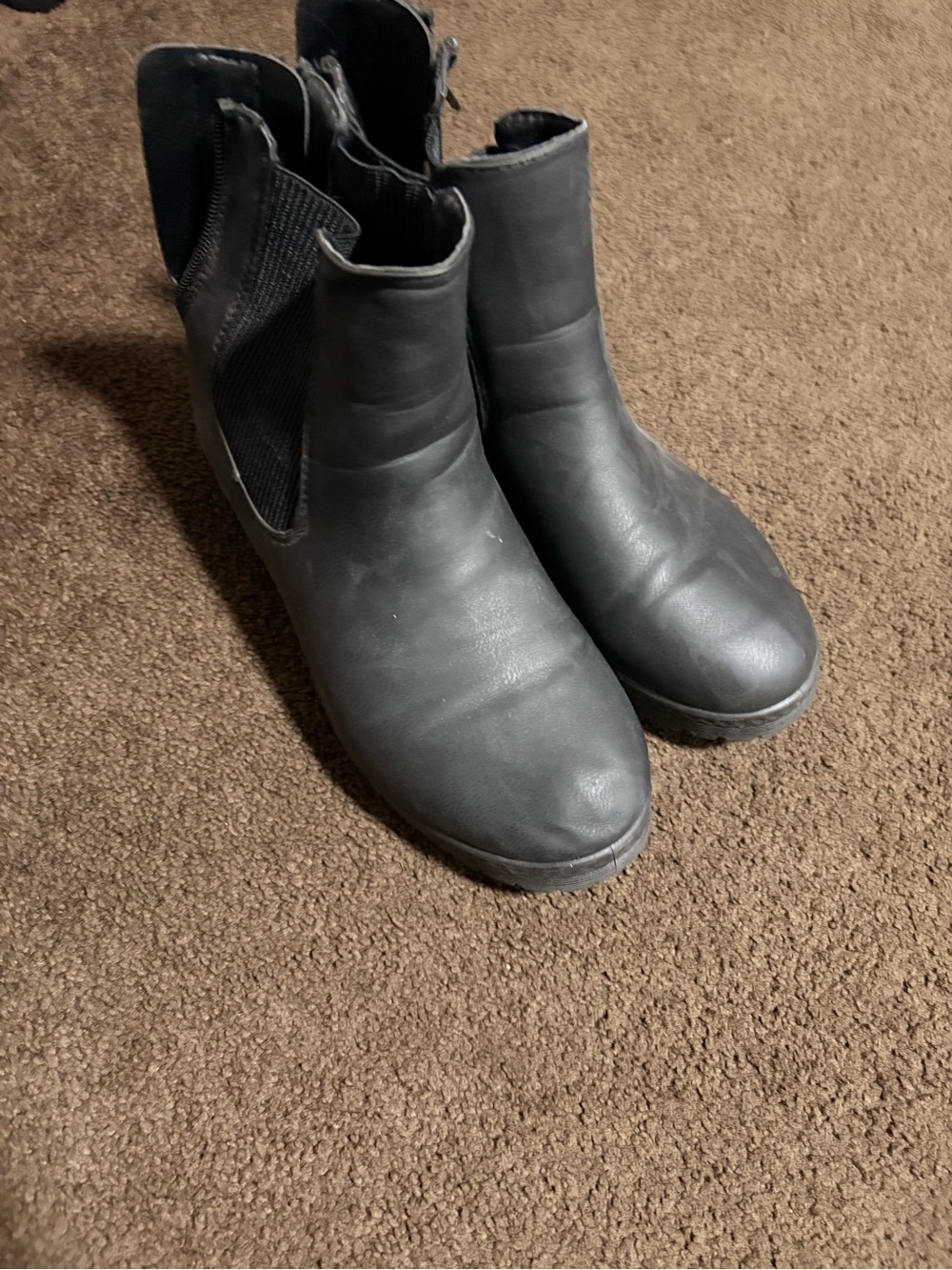 Maurices Black Chelsea Combat Boots
